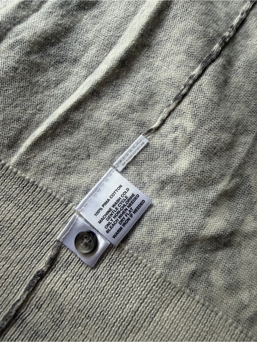 LOFT Neutral Gray Patterned Button-Front Cardigan - Picture 4 of 4